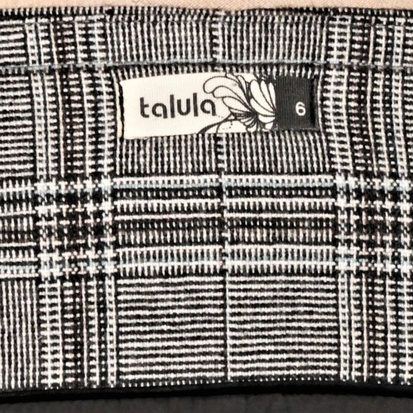 Aritzia Tulula Grey / Brown Wool Blend Plaid Jumper mini Dress Size 6 - Picture 9 of 10